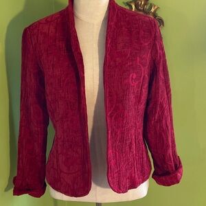 Erin London cut velour jacket